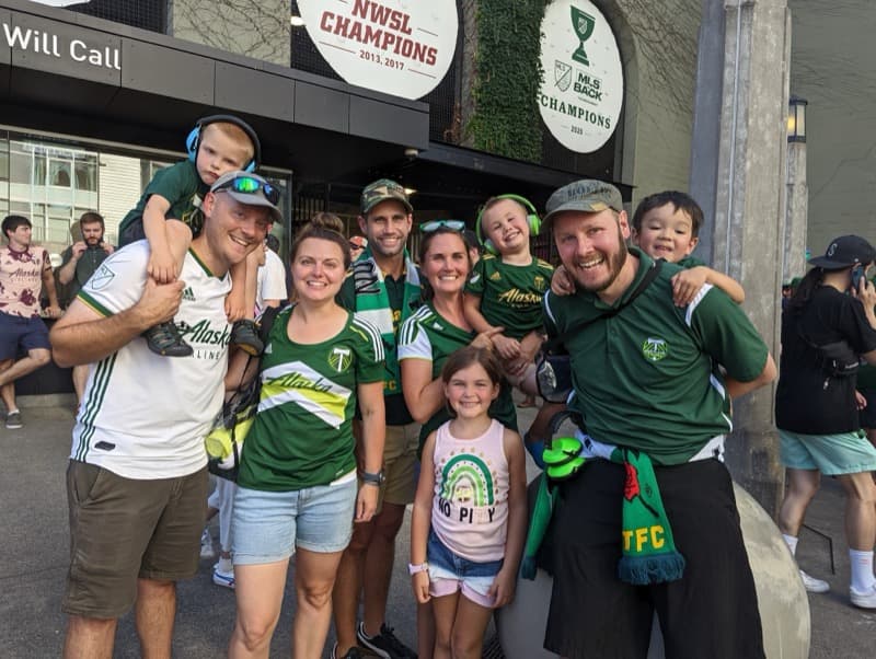 Portland Timbers game with friends